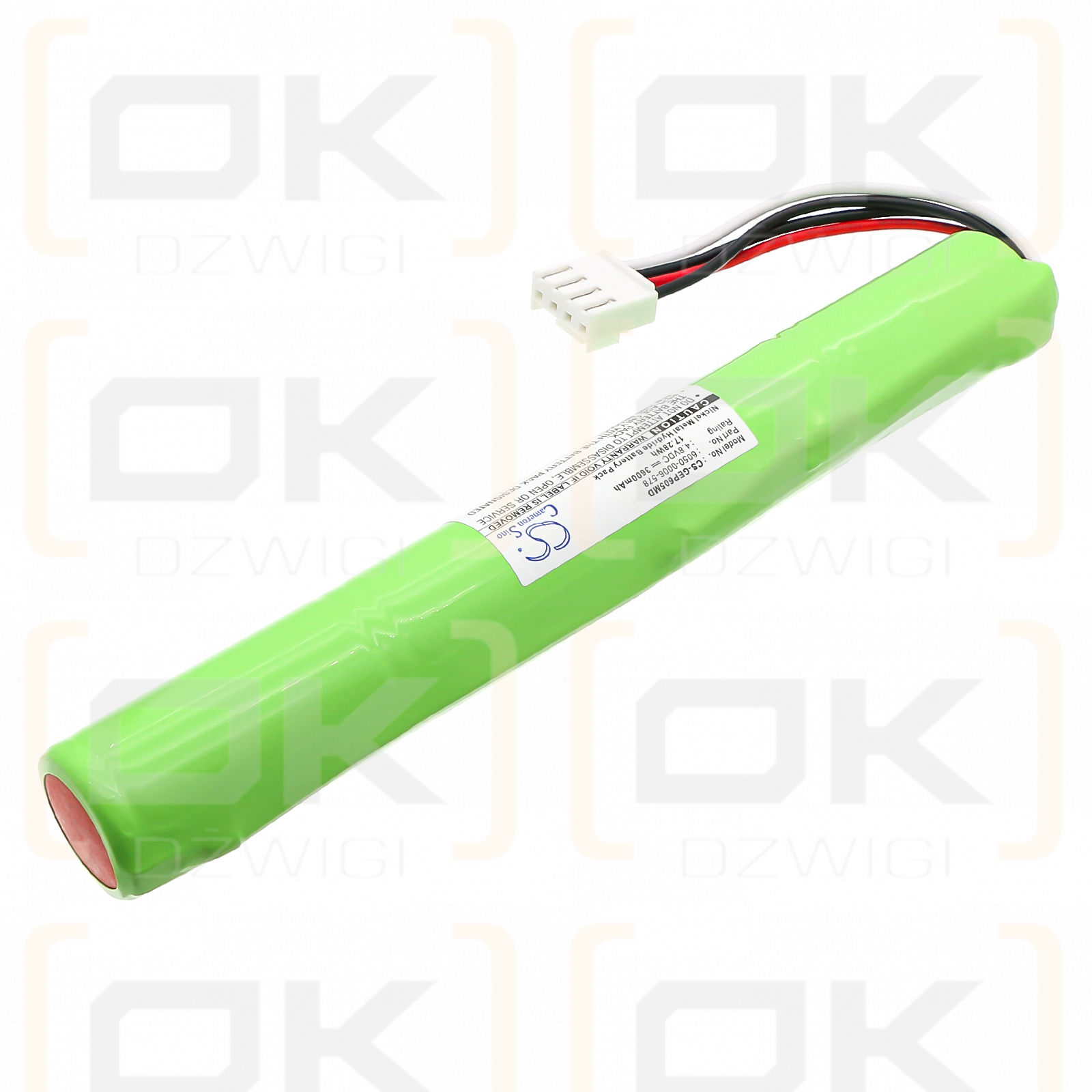 Oxímetro Datex Ohmeda TruStat / 6050-0006-578 3600mAh Ni-MH 4.8V (Cameron Sino)