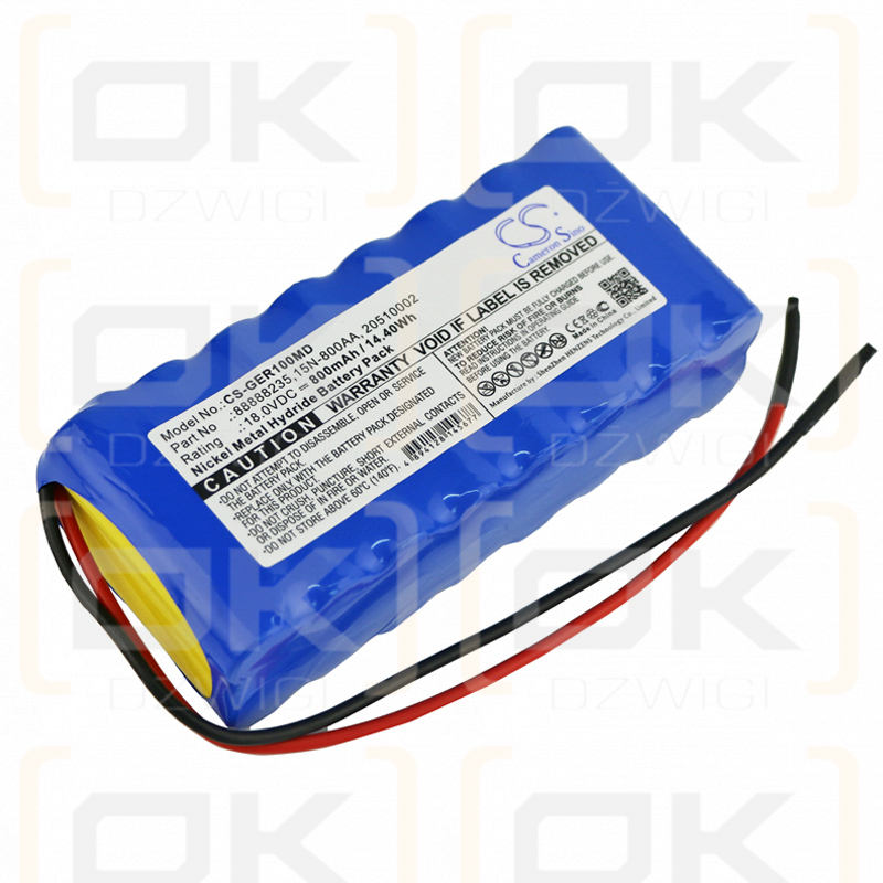 GE SCP912 / 88888235 800mAh Ni-MH 18.0V (Cameron Sino)