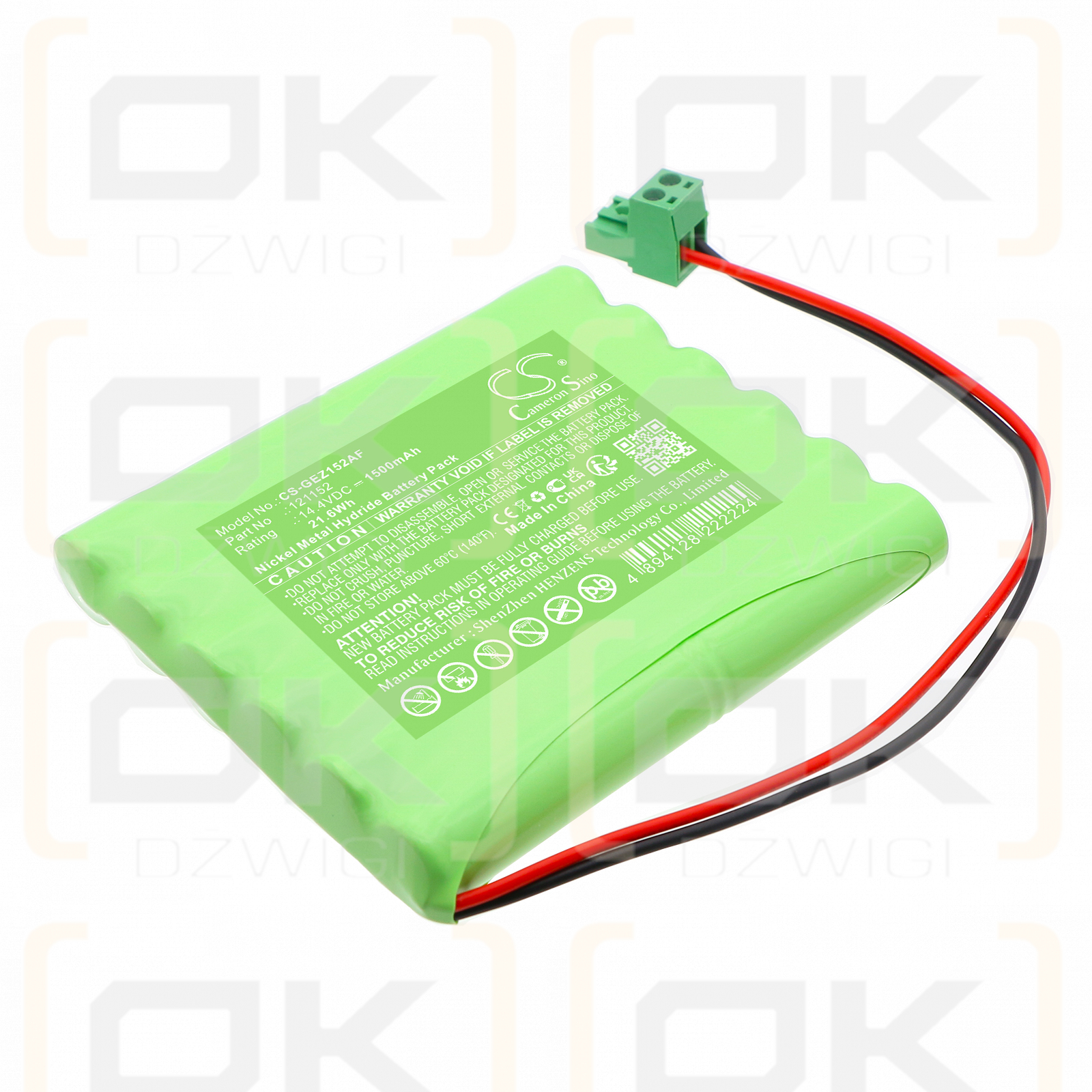 GEZE Ecconodrive EL / 121152 1500mAh Ni-MH 14,4V (Cameron Sino)
