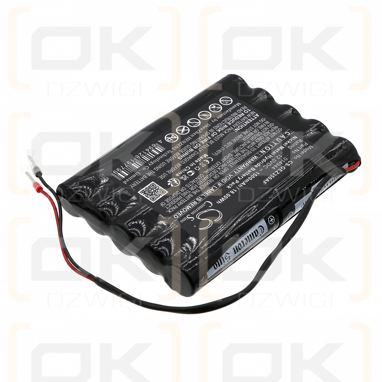 GEZE TSA360NT / 014944 1500mAh Ni-MH 12.0V (Cameron Sino)