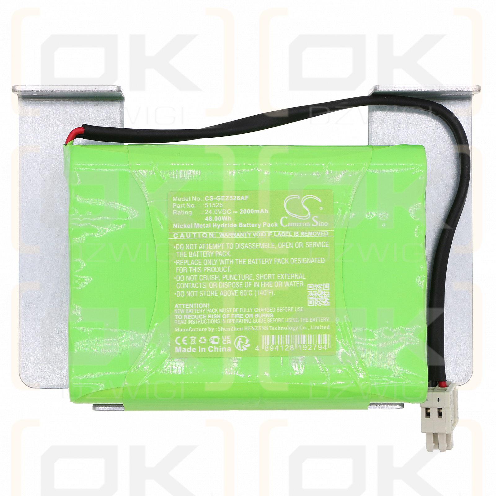 Unidad GEZE EC / 51526 2000mAh Ni-MH 24.0V (Cameron Sino)