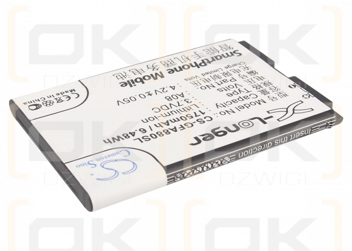 GFive I88 / A08 1750 mAh Li-Ion 3,7 V (Cameron Sino)