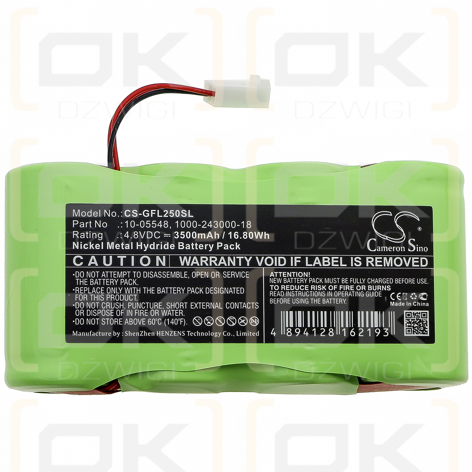 Láser de rotación Geo-Fennel FL 1000 / 10-05548 3500mAh Ni-MH 4.8V (Cameron Sino)