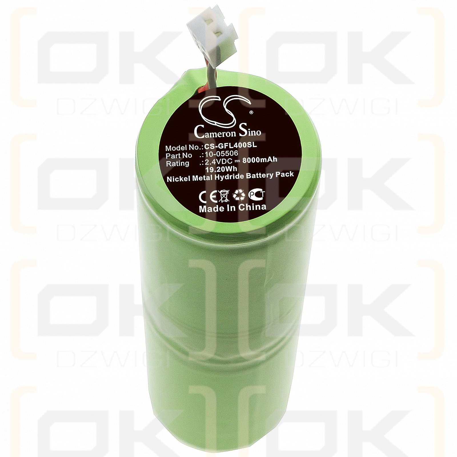 Geo-Fennel FL 400 HA-G / 10-05506 8000mAh Ni-MH 2.4V (Cameron Sino)