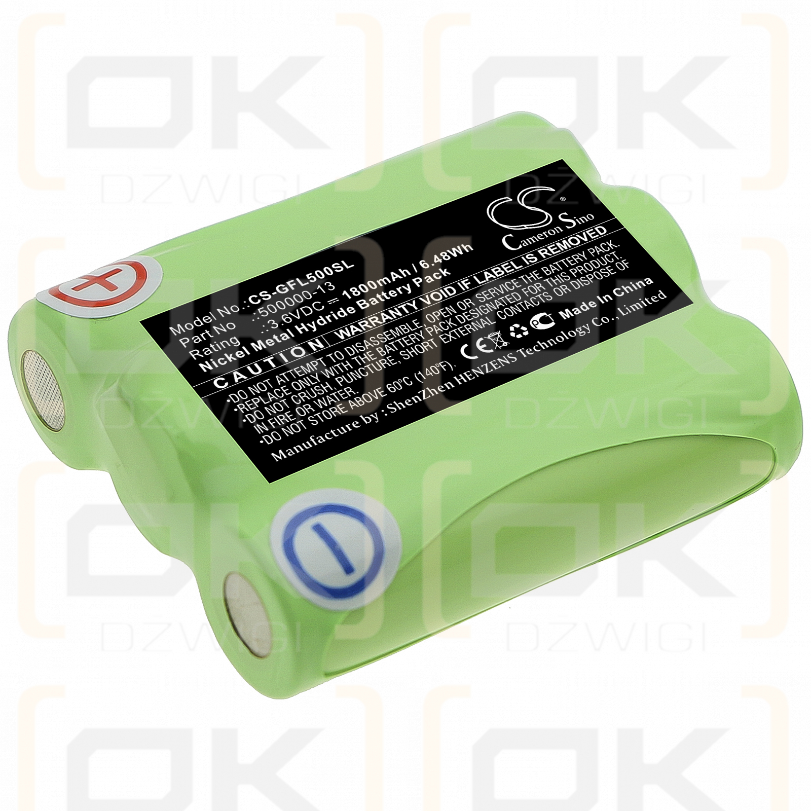 Geo-Fennel Multi-Liner FL 50 / 500000-13 1800mAh Ni-MH 3.6V (Cameron Sino)