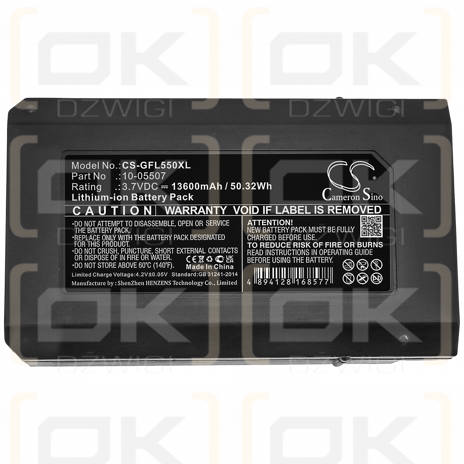 Geo-Fennel FL 550 / 10-05507 13600 mAh Li-Ion 3,7 V (Cameron Sino)