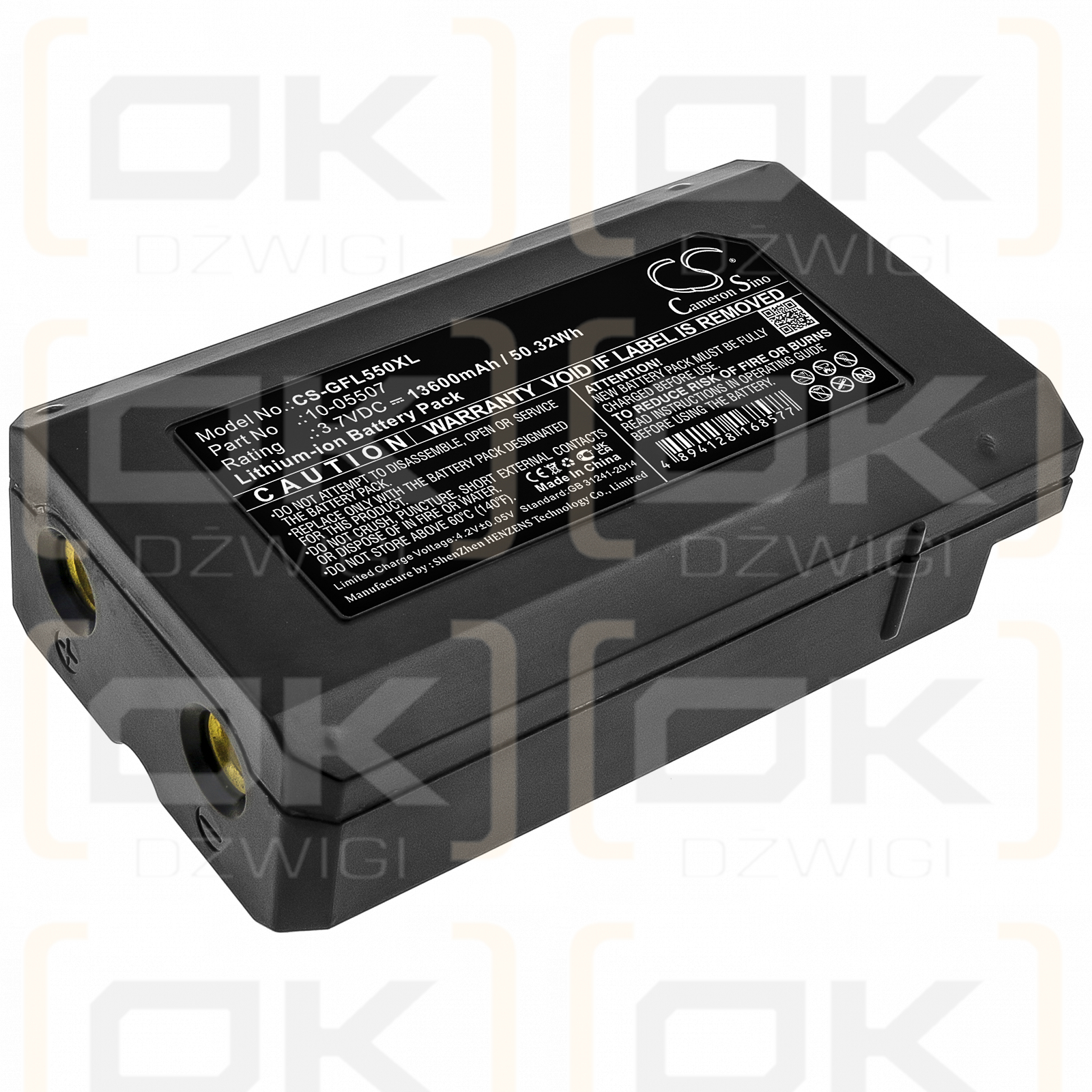 Geo-Fennel FL 550 / 10-05507 13600mAh Li-ion 3.7V (Cameron Sino)