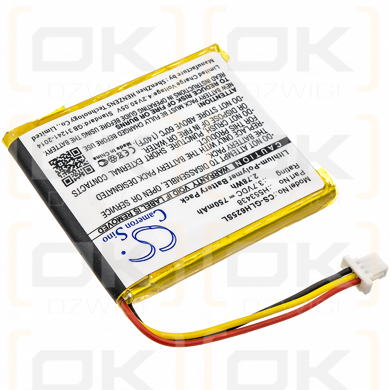 Globalstar GH625XT / H553438 750mAh Li-Polímero 3.7V (Cameron Sino)