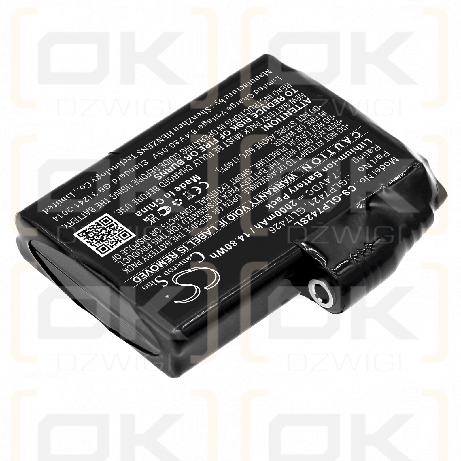 Glovii GP1R / GLP7421 2000 mAh Li-Ion 7,4 V (Cameron Sino)