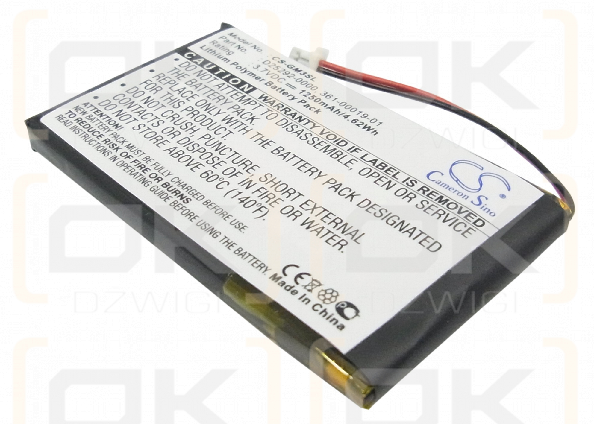 Garmin iQue M4 / 361-00019-01 1250mAh Li-Polímero 3.7V (Cameron Sino)