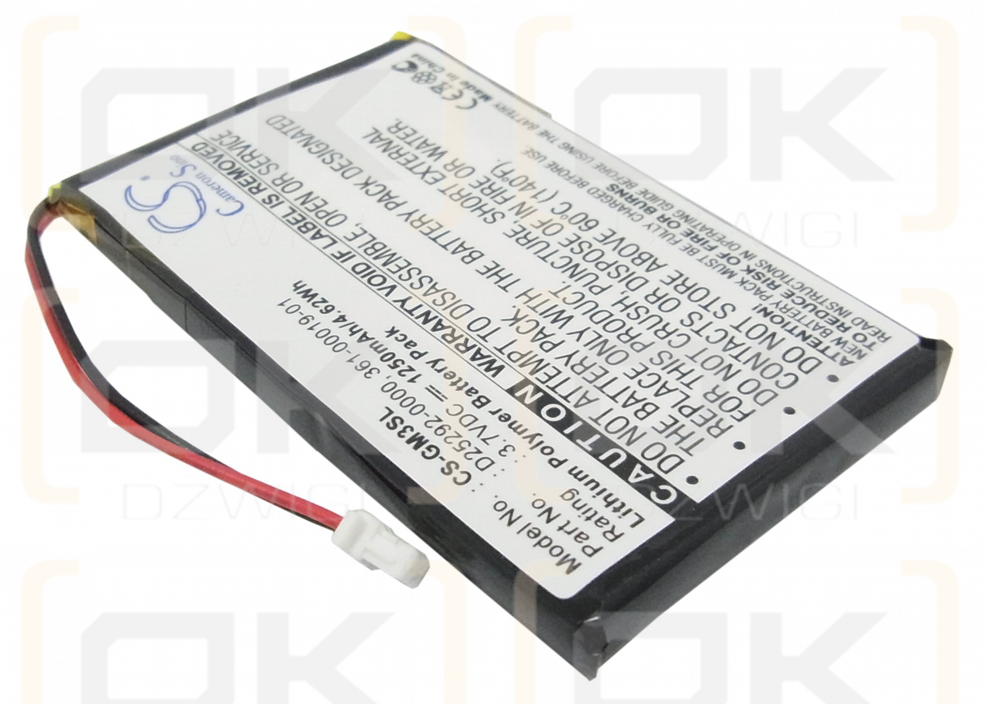 Garmin iQue M4 / 361-00019-01 1250mAh Li-Polímero 3.7V (Cameron Sino)