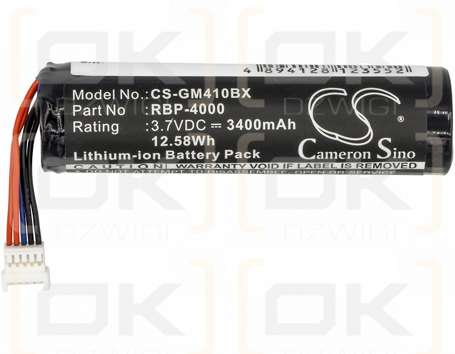 Gryphon GM4100 / 128000894 3400mAh Li-ion 3.7V (Cameron Sino)