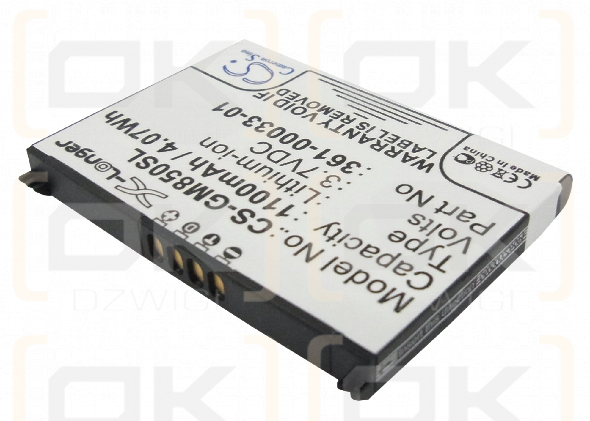 Garmin Nuvi 900 / 010-10987-03 1100 mAh Li-ion 3.7 V (Cameron Sino)