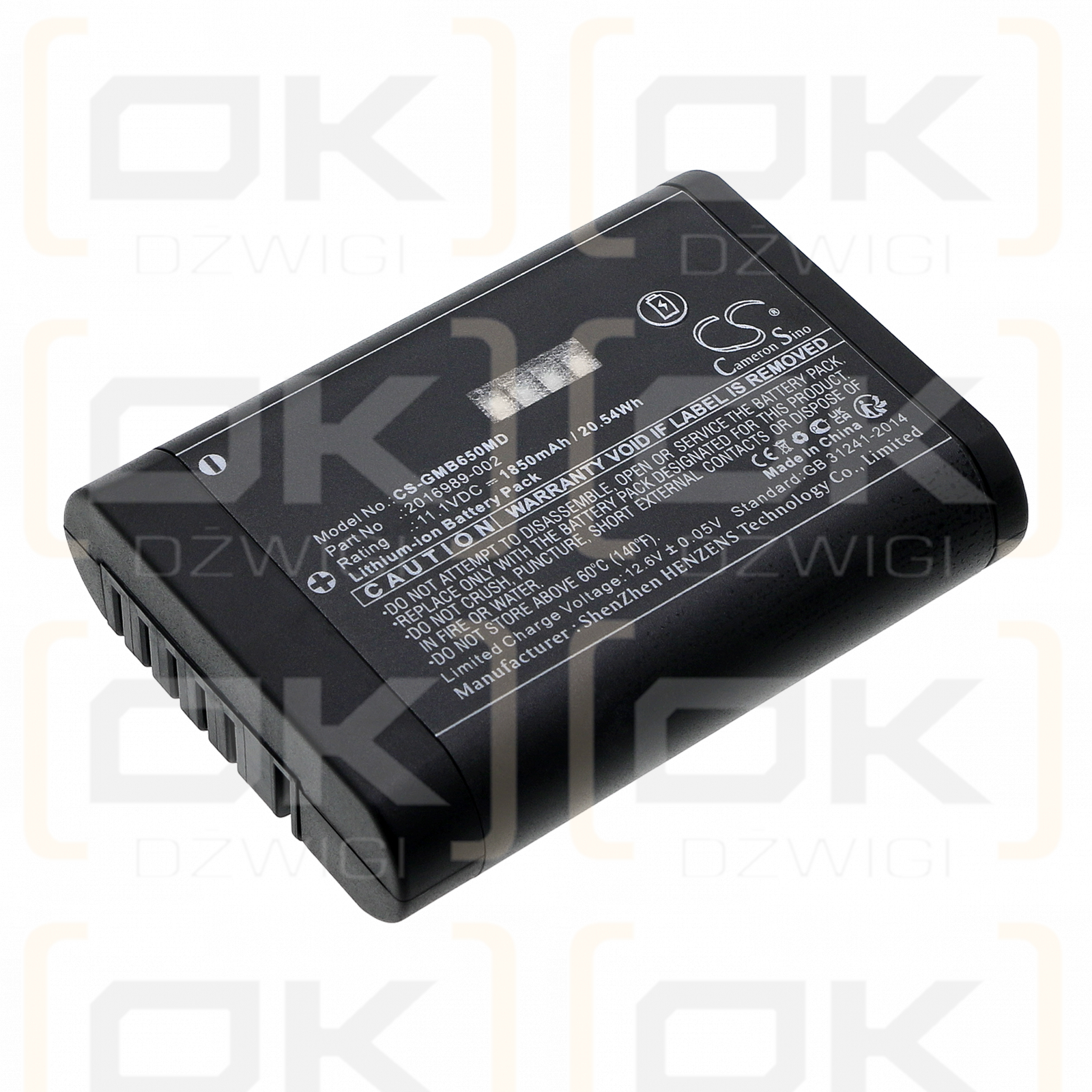 Monitor de módulo de datos del paciente GE / 2016989-002 1850mAh Li-ion 11.1V (Cameron Sino)