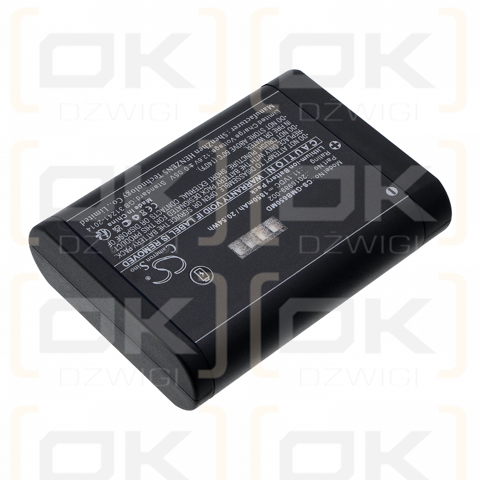 Monitor de módulo de datos del paciente GE / 2016989-002 1850mAh Li-ion 11.1V (Cameron Sino)