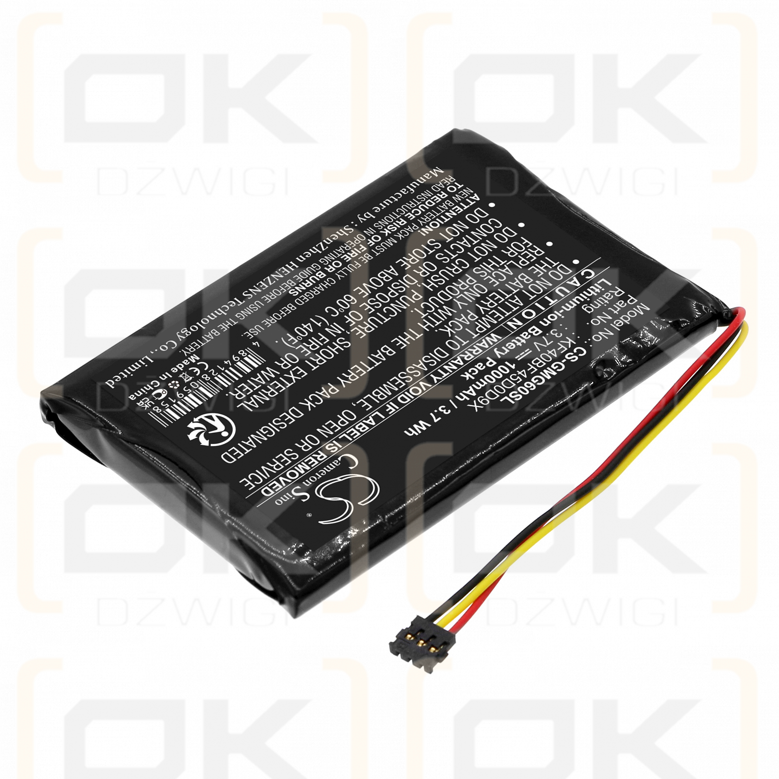 Garmin Approach G6 / KF40BF45D0D9X 1000mAh Li-ion 3.7V (Cameron Sino)