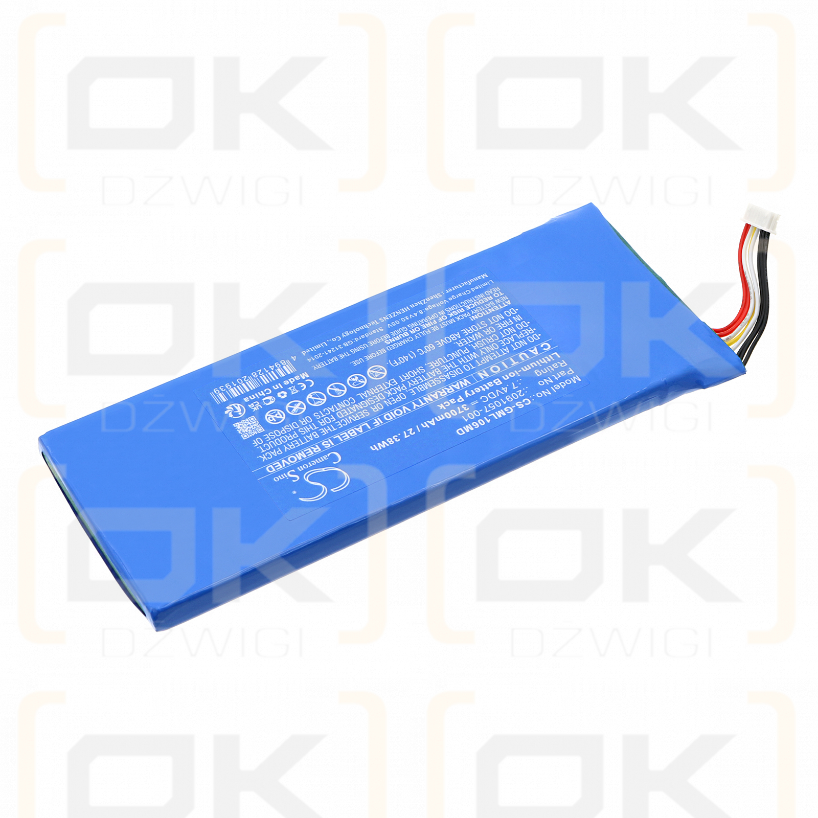 GE Mack Link / J1067 3700 mAh Li-Ion 7,4 V (Cameron Sino)