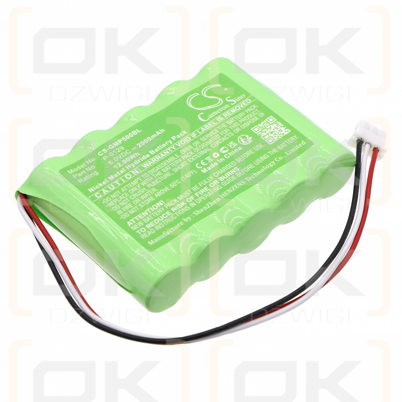 GALEB MP-5000 / P-0129 2000mAh Ni-MH 6.0V (Cameron Sino)