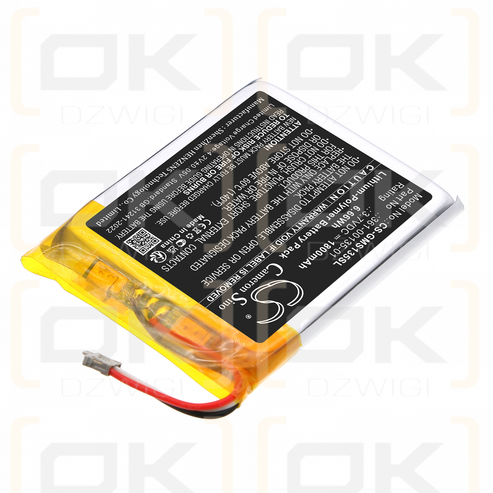 Garmin inReach Messenger / 361-00135-01 1800 мА·ч литий-полимерный 3,7 В (Cameron Sino)