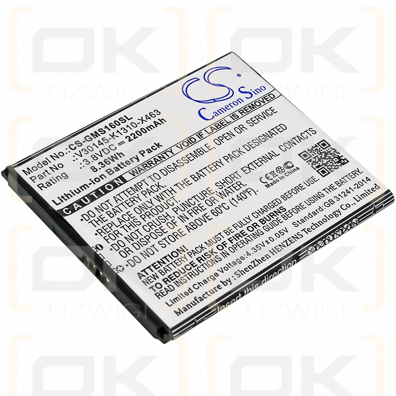 Сменный аккумулятор для Gigaset GS170 / V30145-K1310-X463 2200 мАч Li-ion 3,8 В (Cameron Sino)