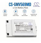 Ersatzakku für GE Vscan EXTend Ultraschallgerät / 5693456 1150 mAh Li-Ion 7,4 V (Cameron Sino)