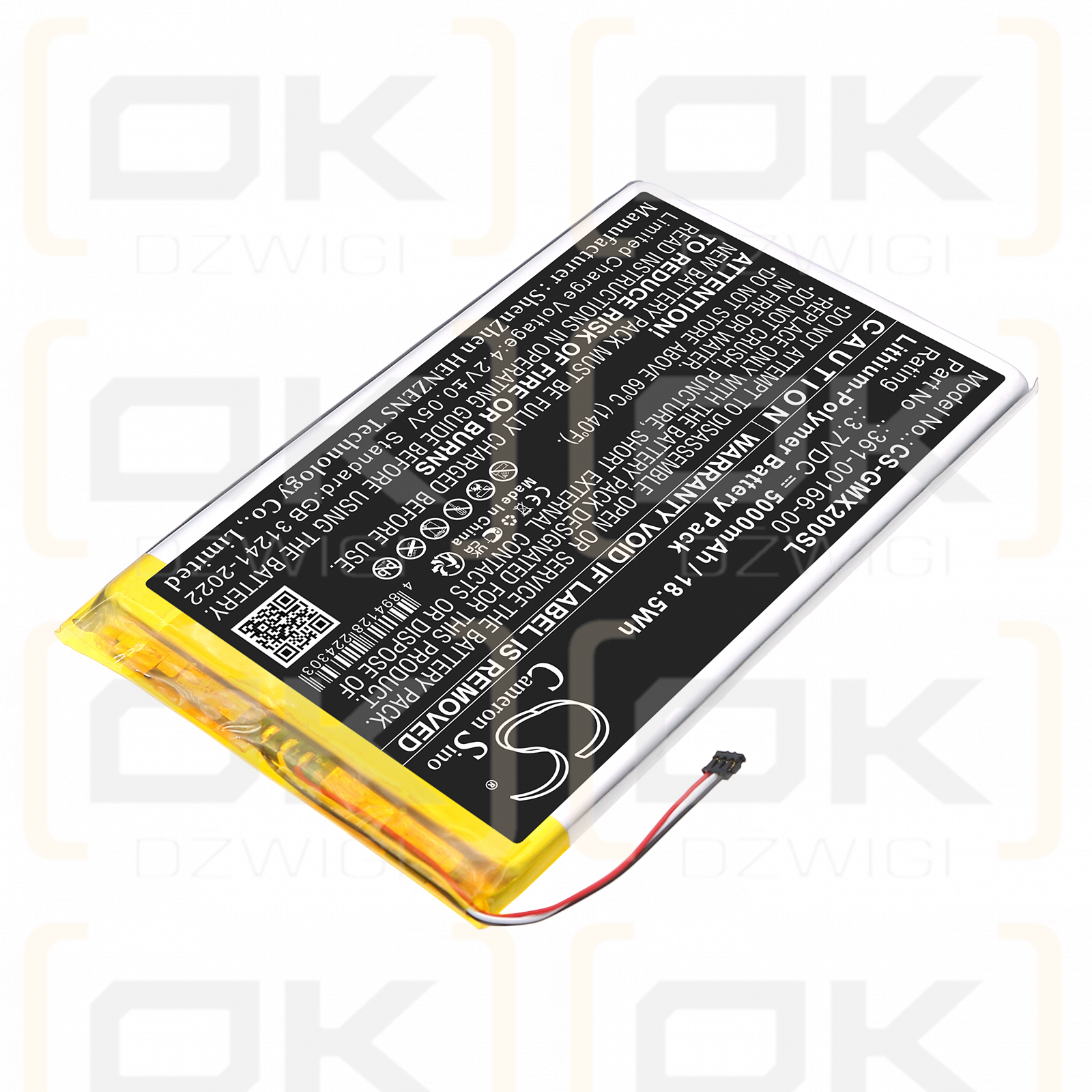 Garmin Zumo XT2 / 361-00166-00 5000 mAh Li-Polymer 3,7 V (Cameron Sino)