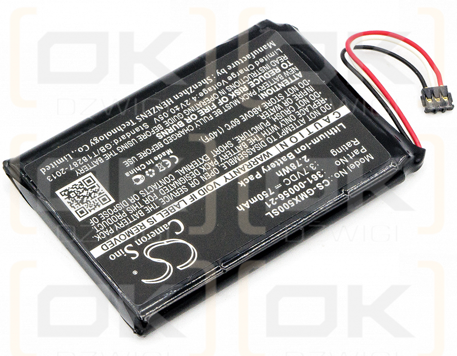 Garmin DriveAssist 51 LMT-S / 361-00056-21 750 mAh Li-Ion 3,7 V (Cameron Sino)