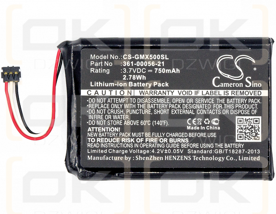 Garmin DriveAssist 51 LMT-S / 361-00056-21 750 mAh Li-Ion 3,7 V (Cameron Sino)