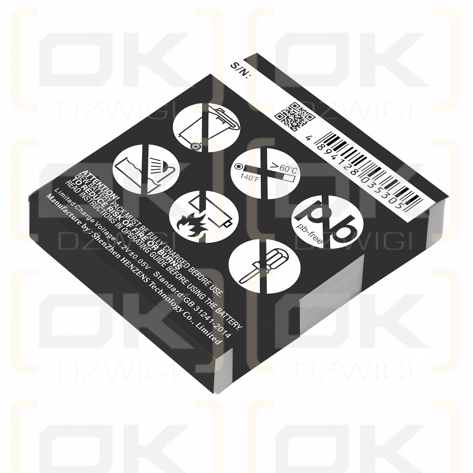 GN Netcom 9125 / 14151-01 340 mAh Li-polímero 3,7 V (Cameron Sino)