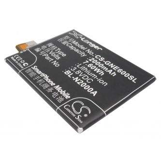 GIONEE E6t / BL-N2000A 2000 mAh Li-Polymer 3,8 V (Cameron Sino)