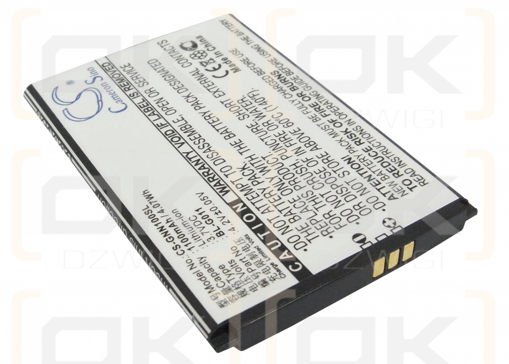 GIONEE GN100T / BL-G011 1100 mAh Li-Ion 3,7 V (Cameron Sino)