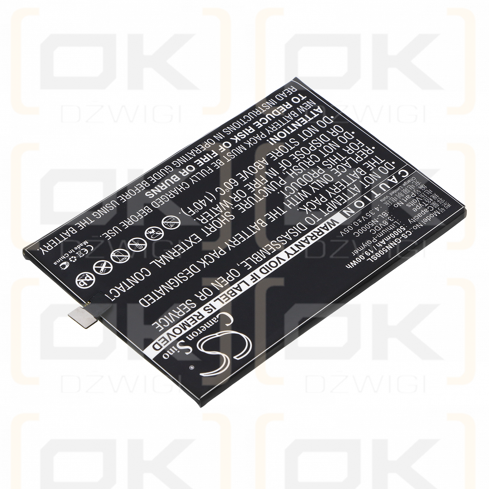 GIONEE M5 genießen / BL-N5000C 5000 mAh Li-Polymer 3,8 V (Cameron Sino)