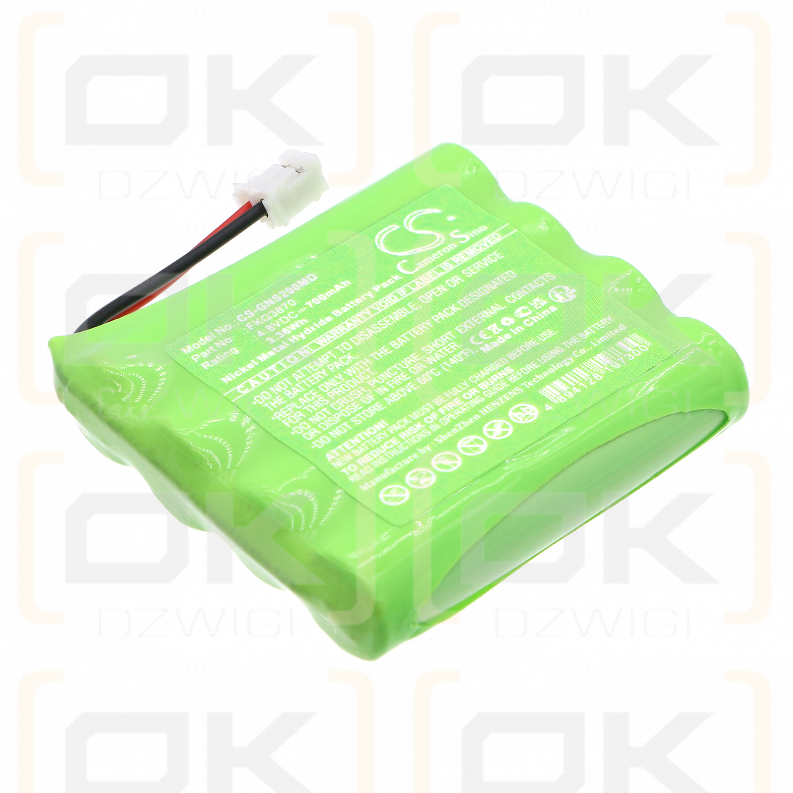 Globus A3R / FKG3870 700mAh Ni-MH 4.8V (Cameron Sino)