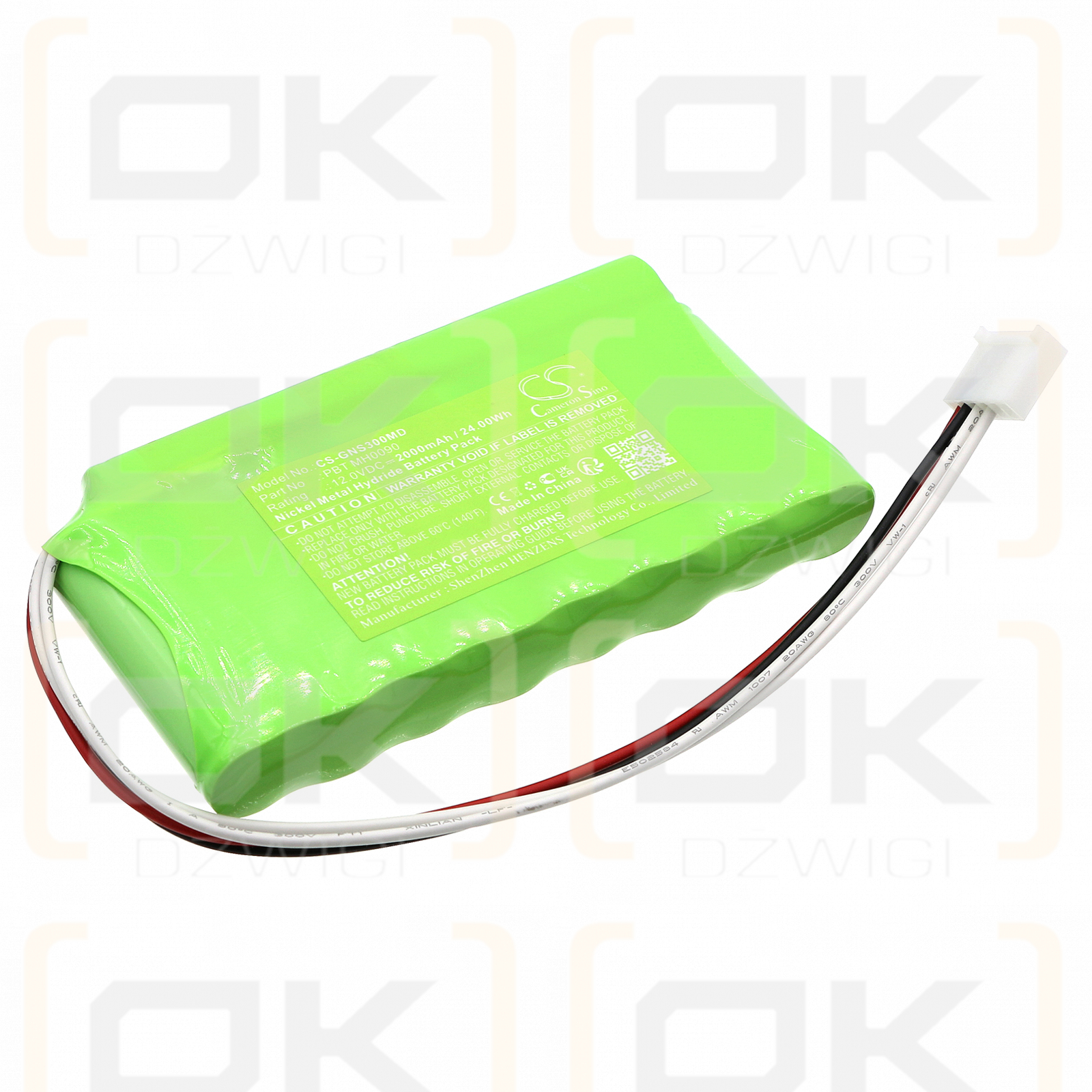 Globus StimVet 4000 / PBT MH0090 2000 mAh Ni-MH 12,0 V (Cameron Sino)