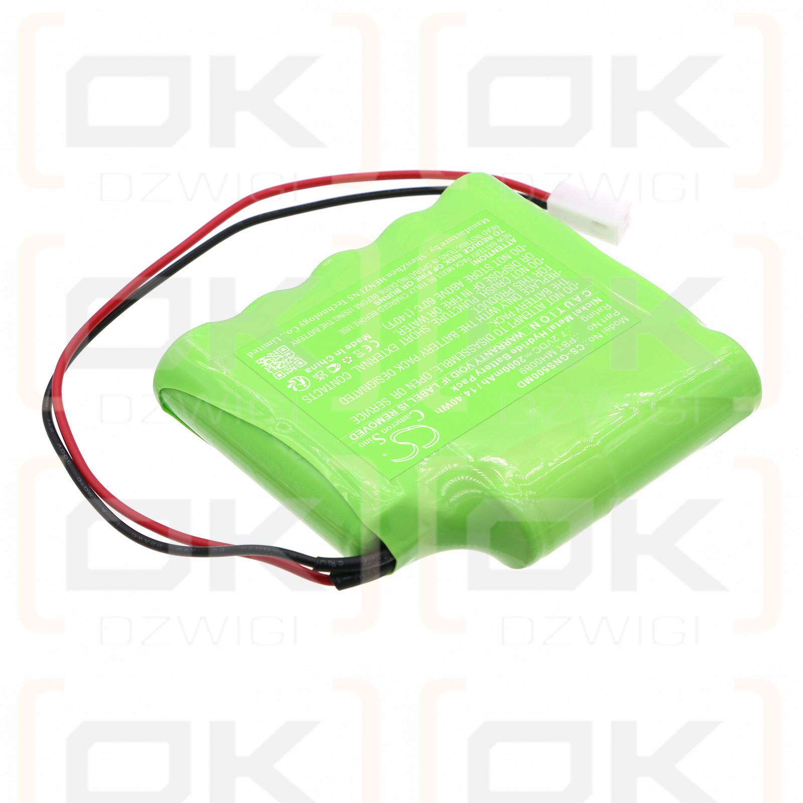 Globus 3000 activos / PBT MH0089 2000mAh Ni-MH 7.2V (Cameron Sino)