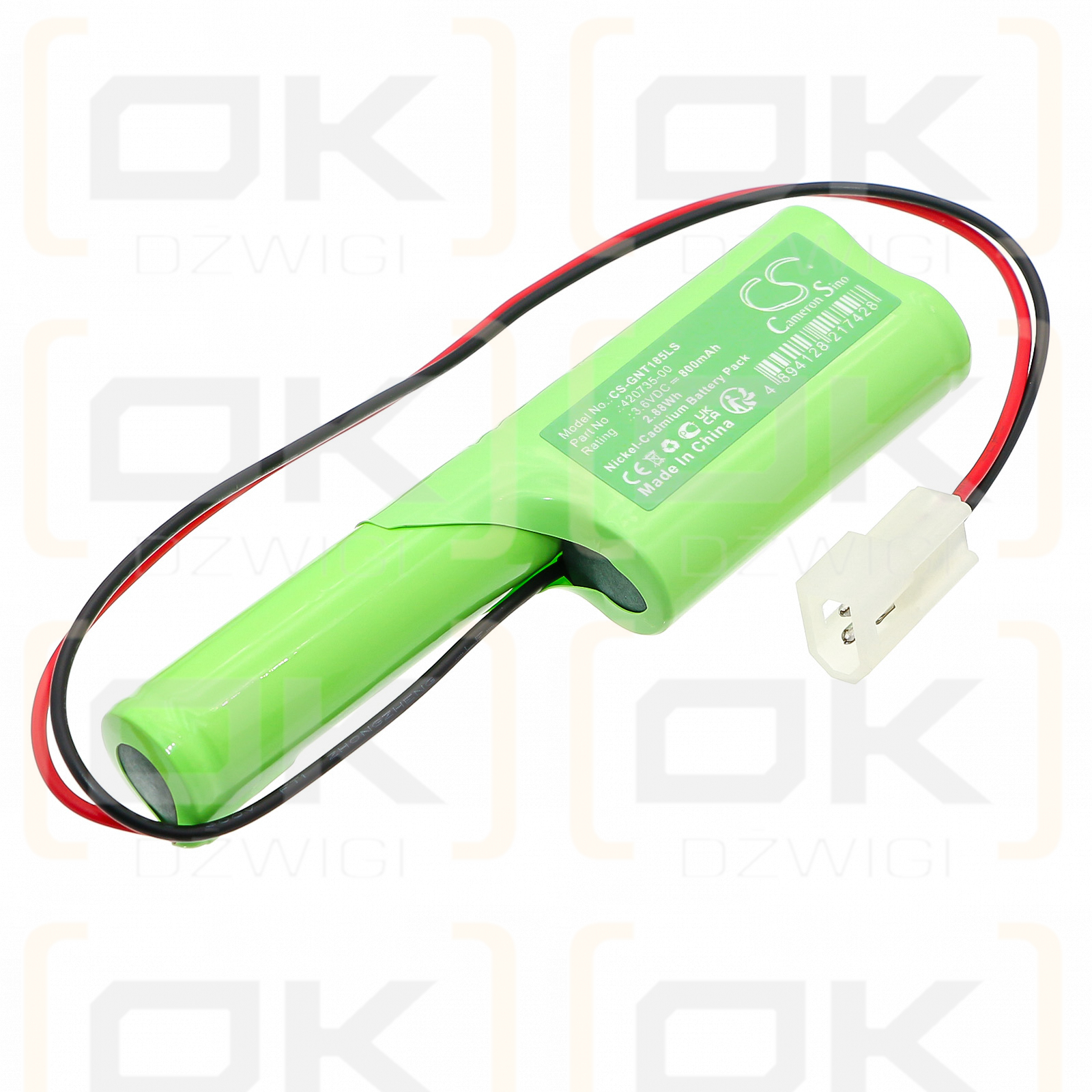 Saft / 420735-00 800mAh Ni-CD 3.6V (Cameron Sino)