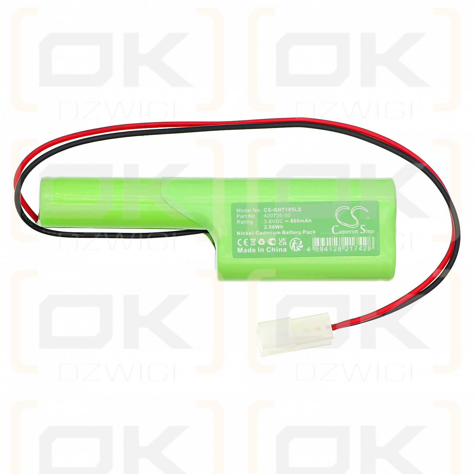 Saft / 420735-00 800mAh Ni-CD 3.6V (Cameron Sino)