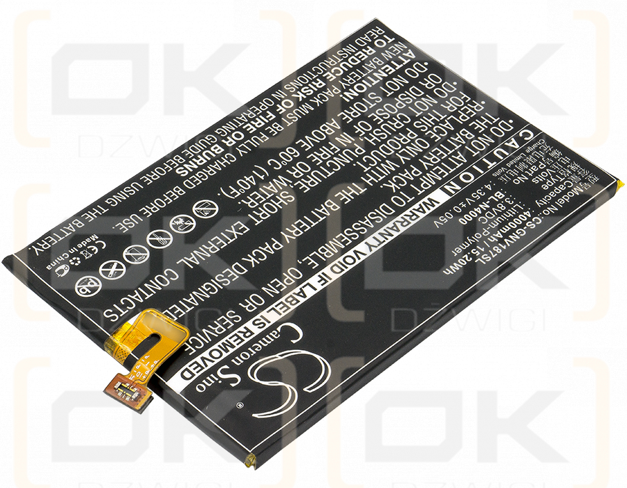 GIONEE V187 / BL-N4000 4000 mAh Li-Polymer 3,8 V (Cameron Sino)