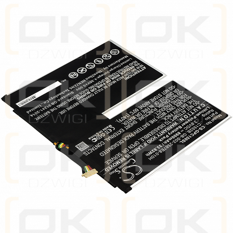 Google C1552B / C1552B 8900 мАч литий-полимерный 3,8 В (Cameron Sino)