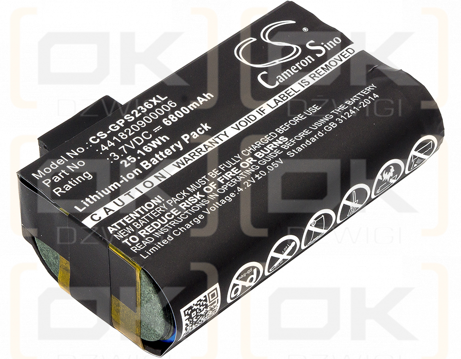 Getac PS236C / 441820900006 6800mAh Li-ion 3.7V (Cameron Sino)