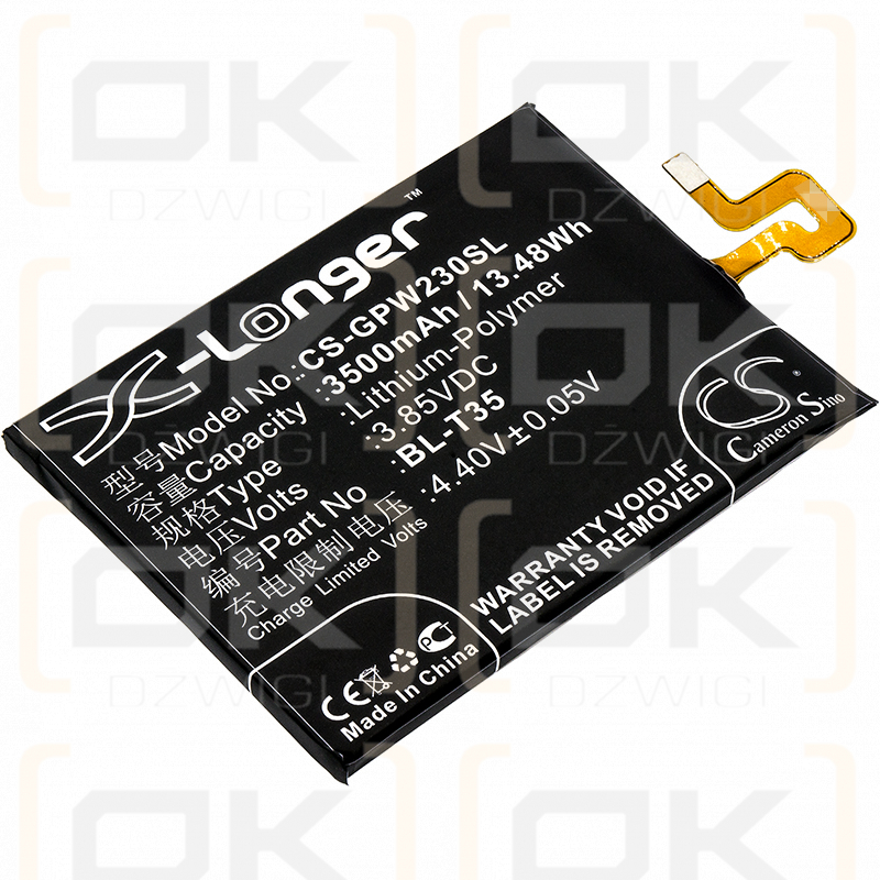 Google G011C / BL-T35 3500 mAh Li-Polymer 3,85 V (Cameron Sino)