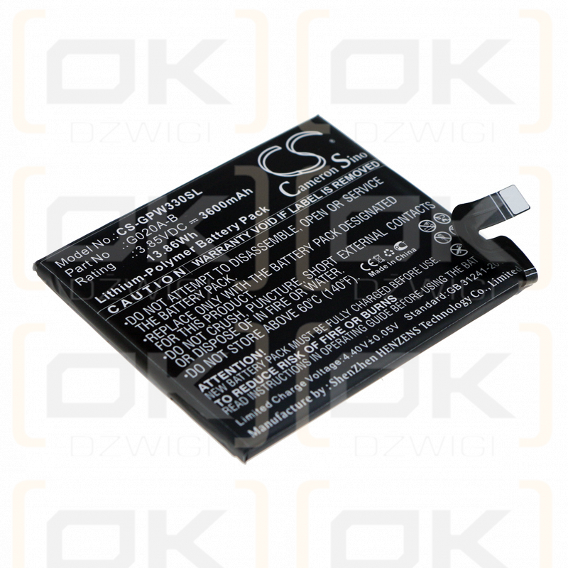 Google G020C / G020A-B 3600 mAh Li-Polymer 3,85 V (Cameron Sino)