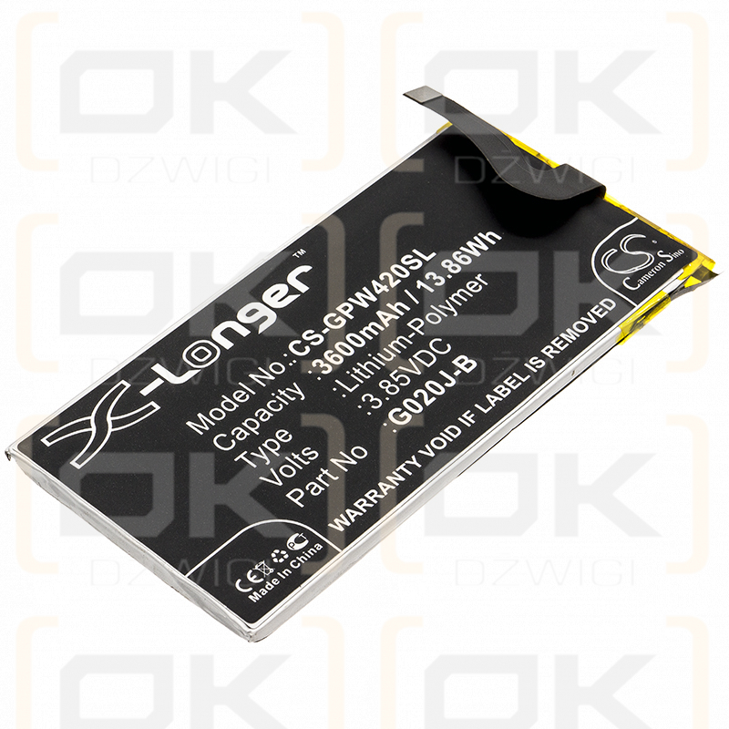 Google G020P / G020J-B 3600 mAh Li-Polymer 3,85 V (Cameron Sino)