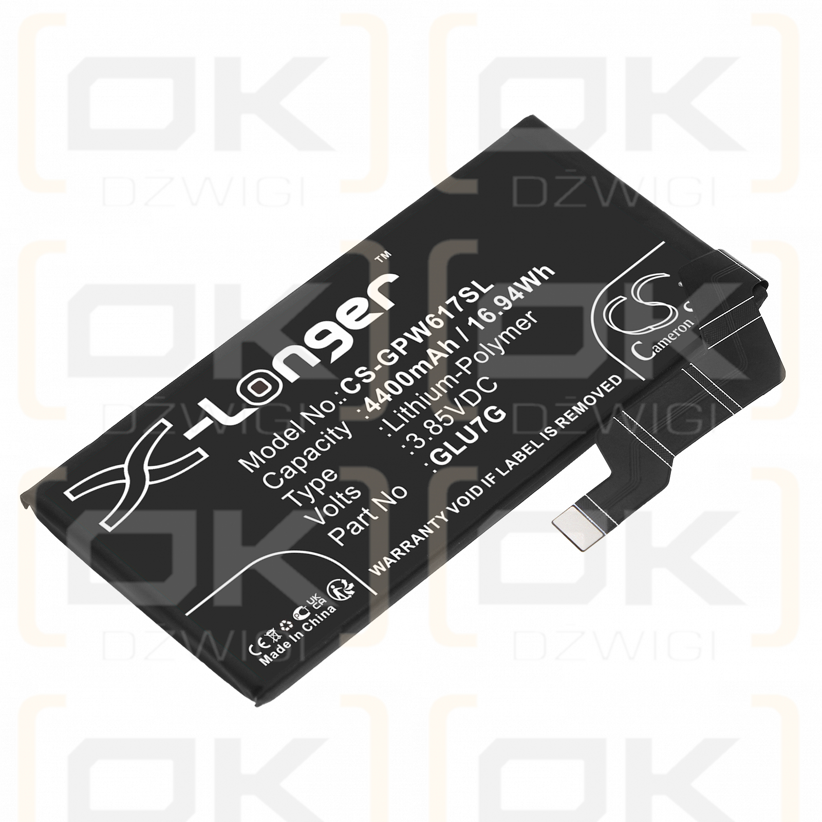 Google G1AZG / GLU7G 4400 mAh Li-Polymer 3,85 V (Cameron Sino)