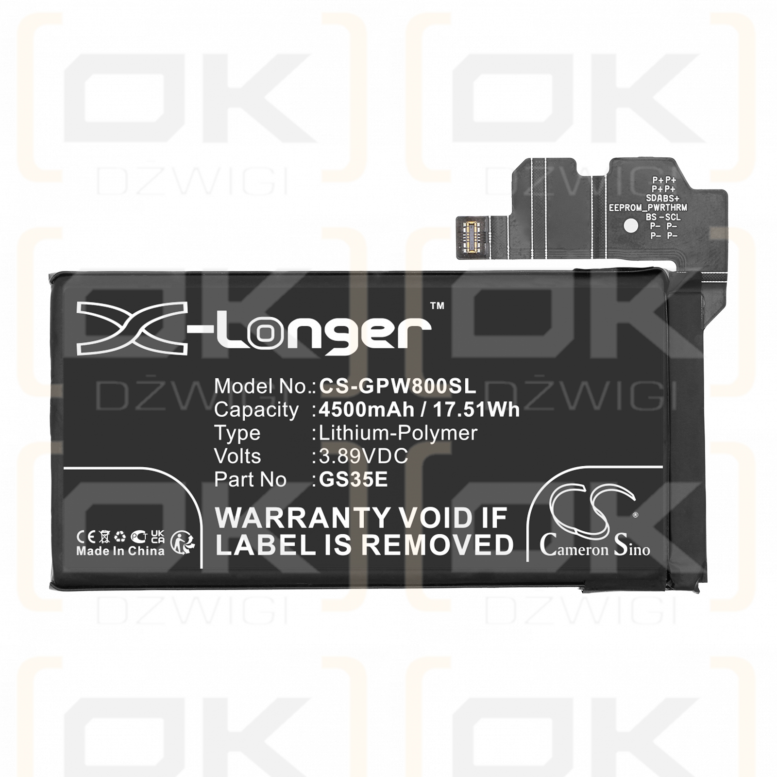 Google G9BQD / GS35E 4500mAh Li-Polymer 3.89V (Cameron Sino)