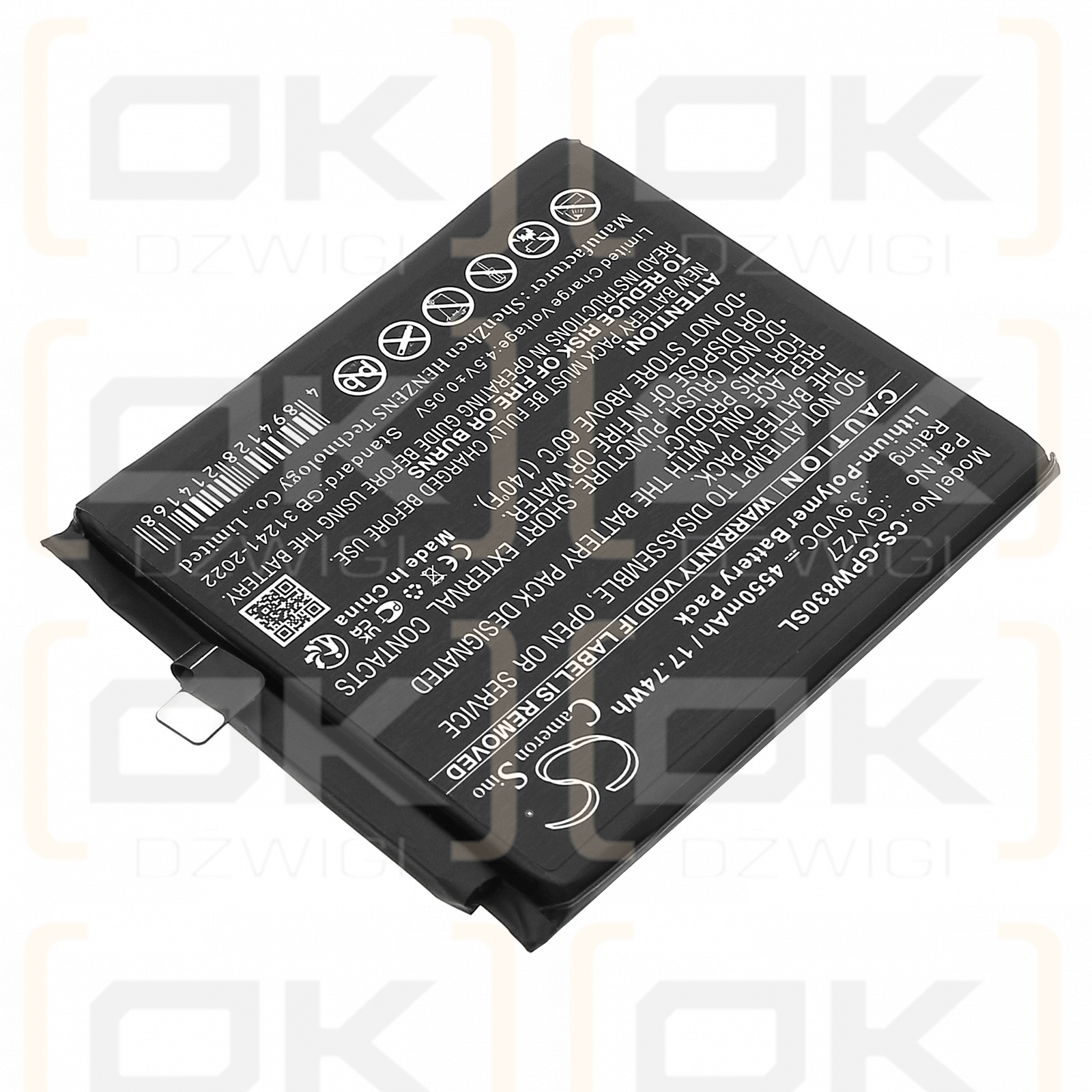 Google Pixel 9 Pro / G949-00975-00 4550 mAh Li-Polymer 3,9 V (Cameron Sino)