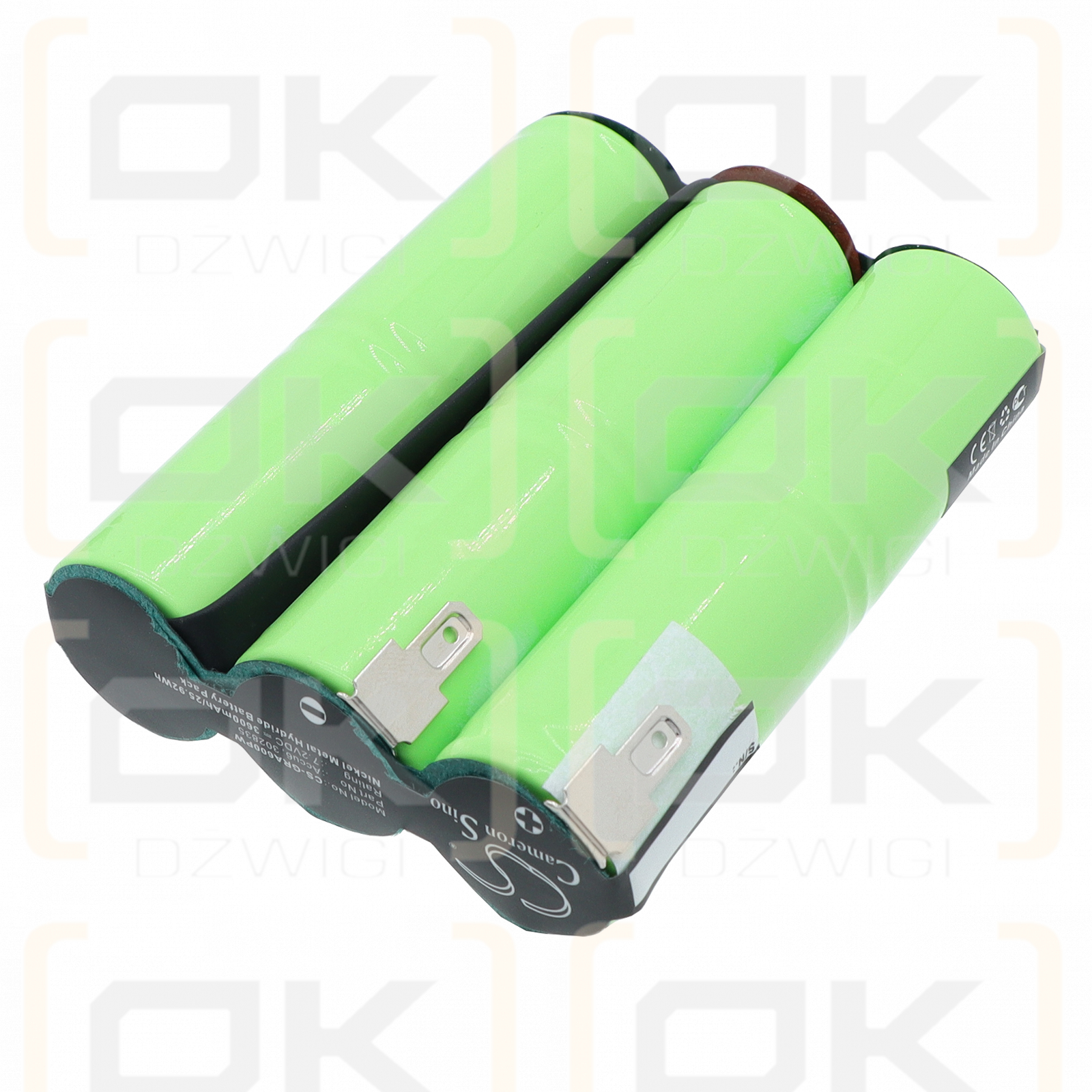 Batería de repuesto para Gardena Grasschere ST6 / Accu6 3600 mAh Ni-MH 7.2 V (Cameron Sino)