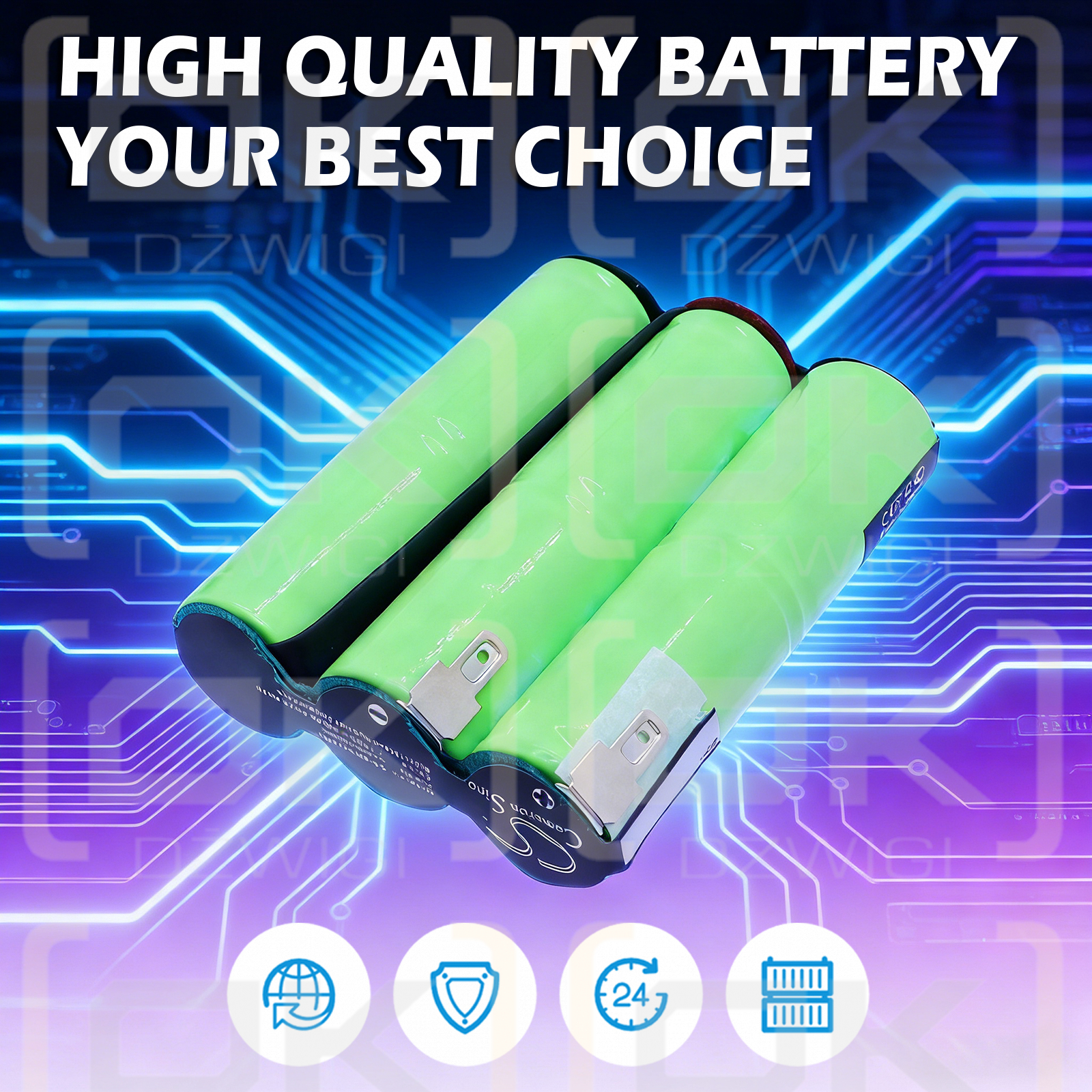 Batería de repuesto para Gardena Grasschere ST6 / Accu6 3600 mAh Ni-MH 7.2 V (Cameron Sino)