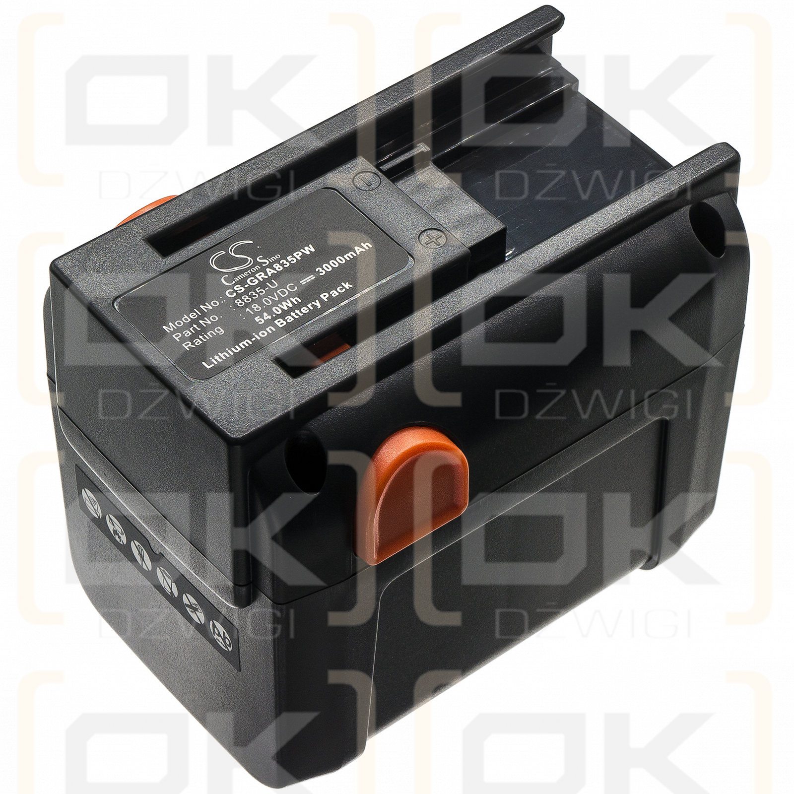 Gardena ErgoCut 48-Li 8878 / 8835-U 3000 mAh Li-Ion 18,0 V (Cameron Sino)