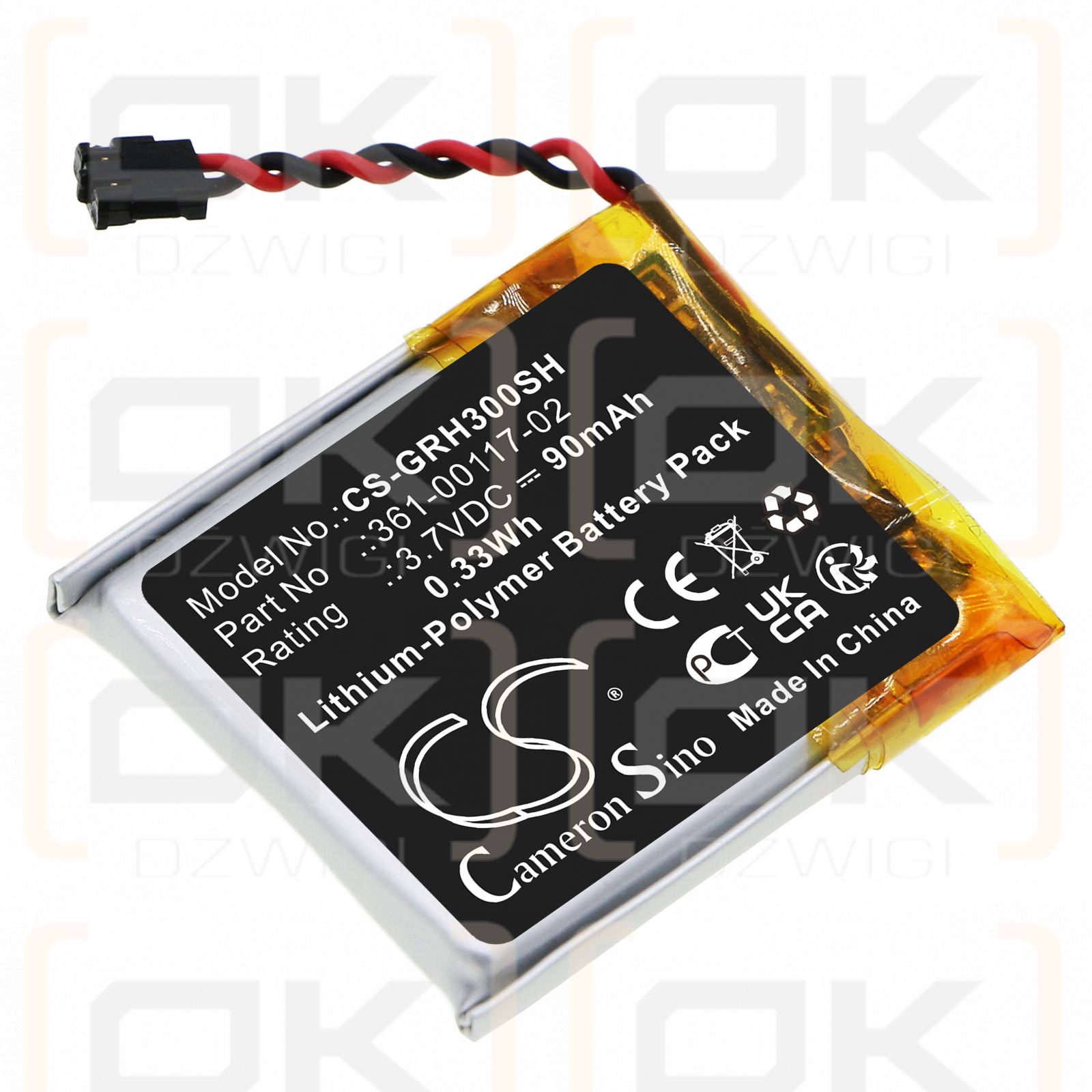 Garmin Forerunner 30 / 361-00117-02 90mAh Li-Polímero 3.7V (Cameron Sino)